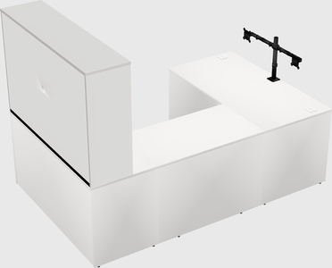 U-shaped desk