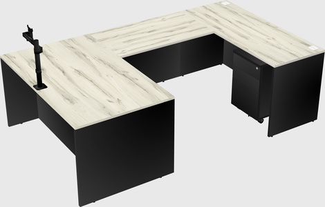 U-shaped desk