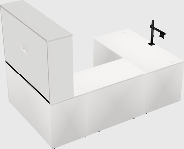 U-shaped desk