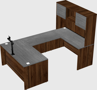 U-shaped desk