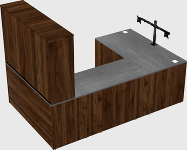 U-shaped desk