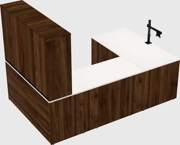 U-shaped desk