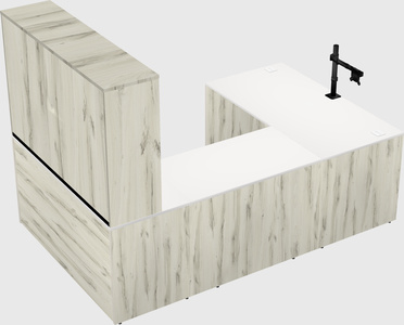 U-shaped desk