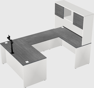 U-shaped desk