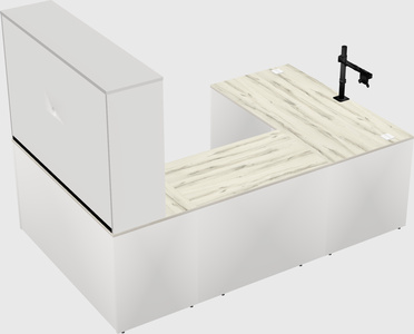 U-shaped desk