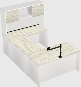 U-shaped desk