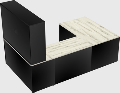 U-shaped desk