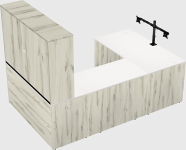 U-shaped desk