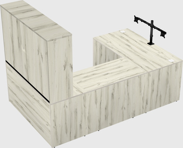 U-shaped desk