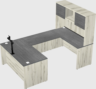 U-shaped desk