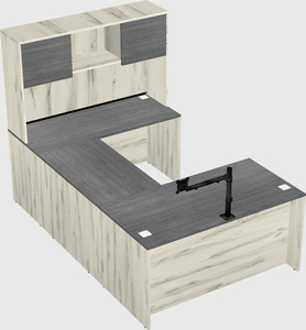 U-shaped desk