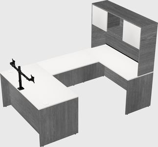 U-shaped desk