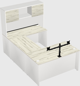 U-shaped desk