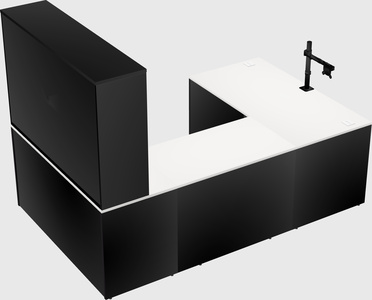 U-shaped desk