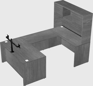 U-shaped desk