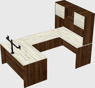 U-shaped desk
