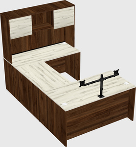 U-shaped desk