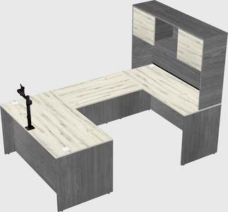 U-shaped desk