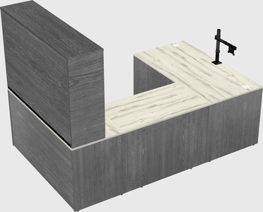 U-shaped desk