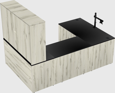 U-shaped desk