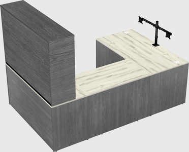 U-shaped desk