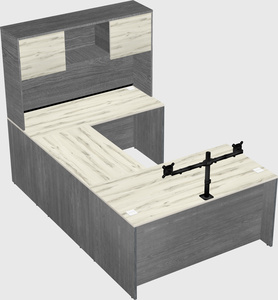 U-shaped desk