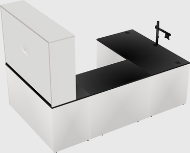 U-shaped desk