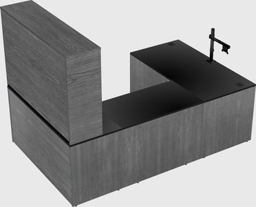 U-shaped desk