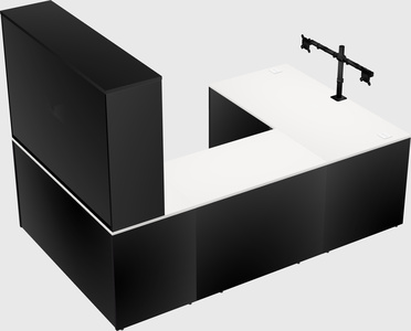 U-shaped desk