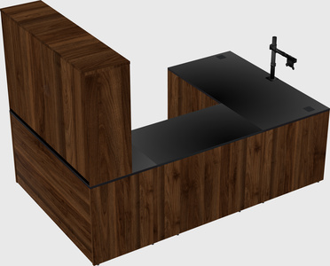 U-shaped desk