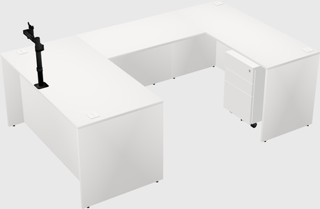 U-shaped desk