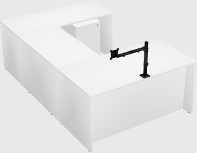 U-shaped desk