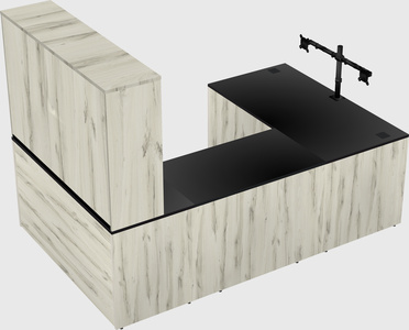 U-shaped desk