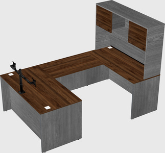 U-shaped desk