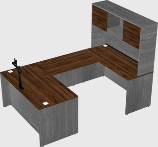 U-shaped desk