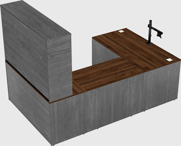 U-shaped desk