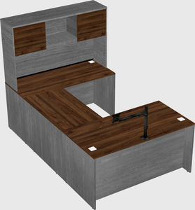 U-shaped desk