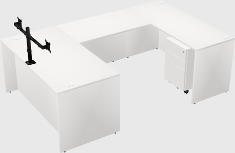 U-shaped desk