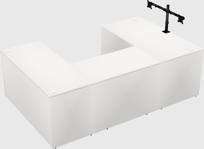U-shaped desk