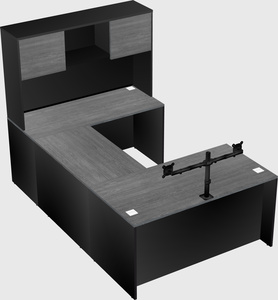 U-shaped desk