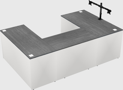 U-shaped desk