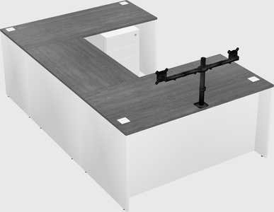U-shaped desk
