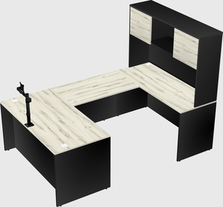 U-shaped desk