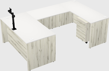 U-shaped desk