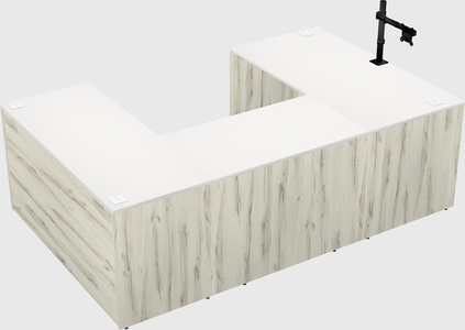 U-shaped desk