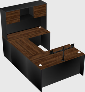 U-shaped desk