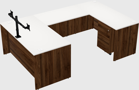 U-shaped desk