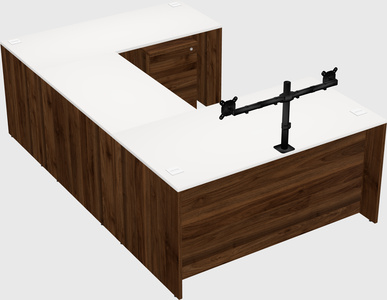 U-shaped desk