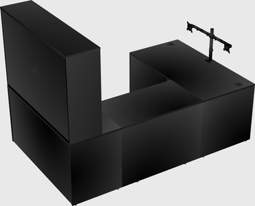 U-shaped desk