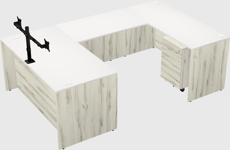 U-shaped desk